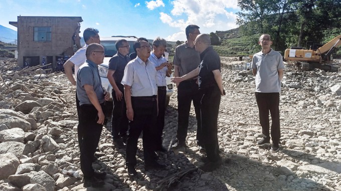 張佩峰 陳一夫赴榆中縣督導災害評估及災后重建技術(shù)咨詢服務工作